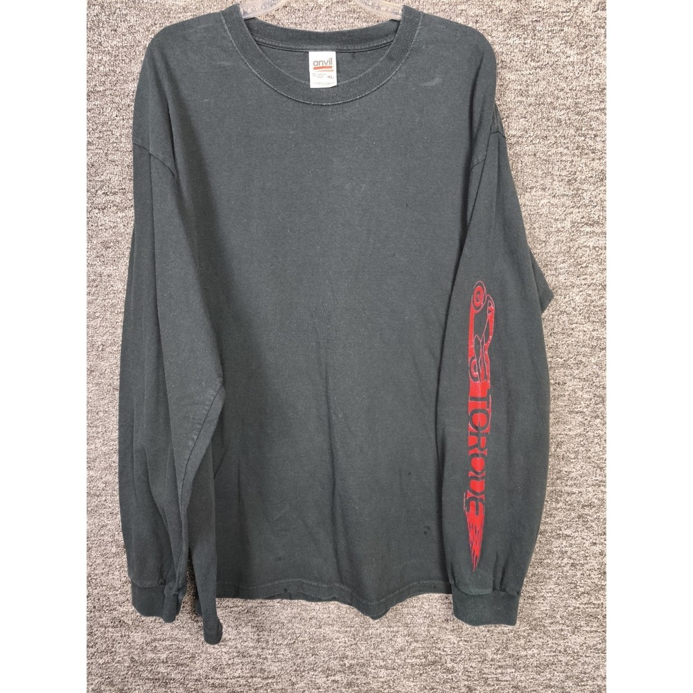 Torque 2004 Movie Promo Black Long Sleeve T- Shirt Flame Logo Copyright  L Size